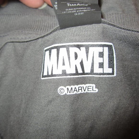 MARVEL SCARLET WITCH GRAPHIC TEE, GILDAN GRAY SHIRT, LARGE - Picture 5 of 7